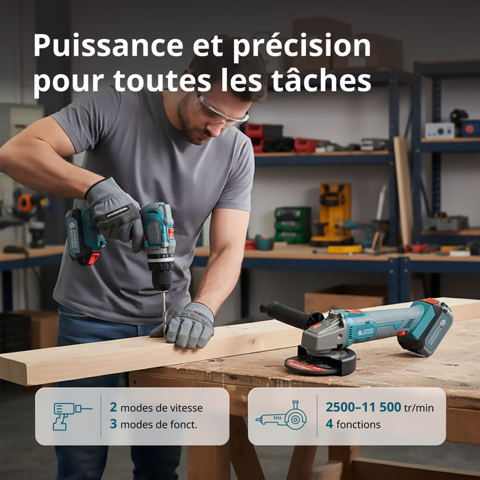 Kit d’Outils Sans Fil KS IDAGB 20V SET 1  PLUS