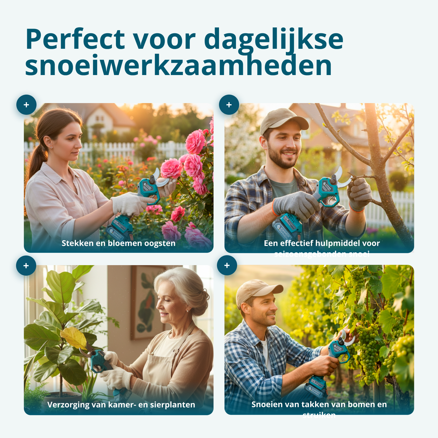 Snoerloze Elektrische Snoeischaar KS CPS20V-40 Case