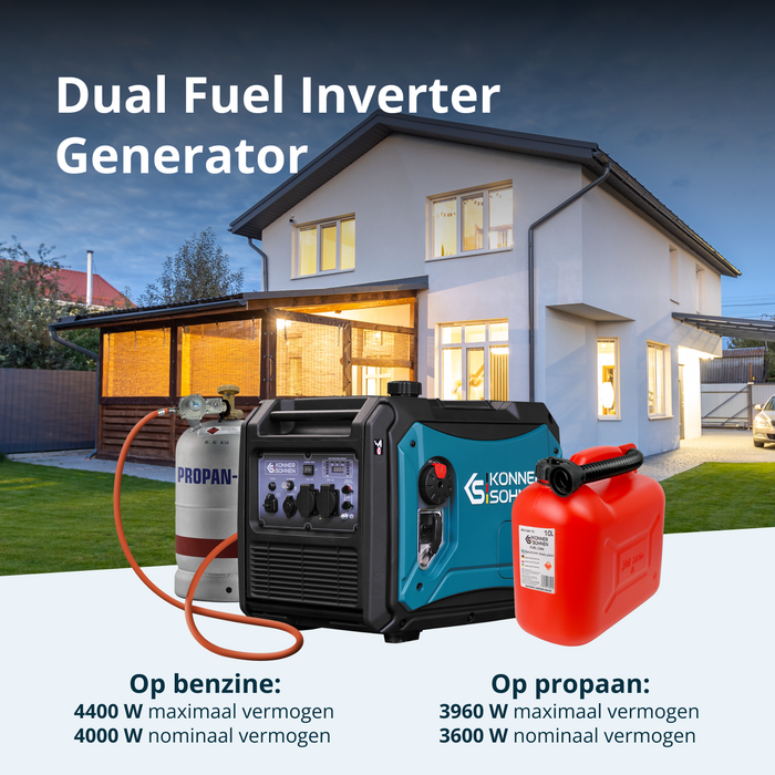 LPG/benzine invertergenerator KS 4000iEG S
