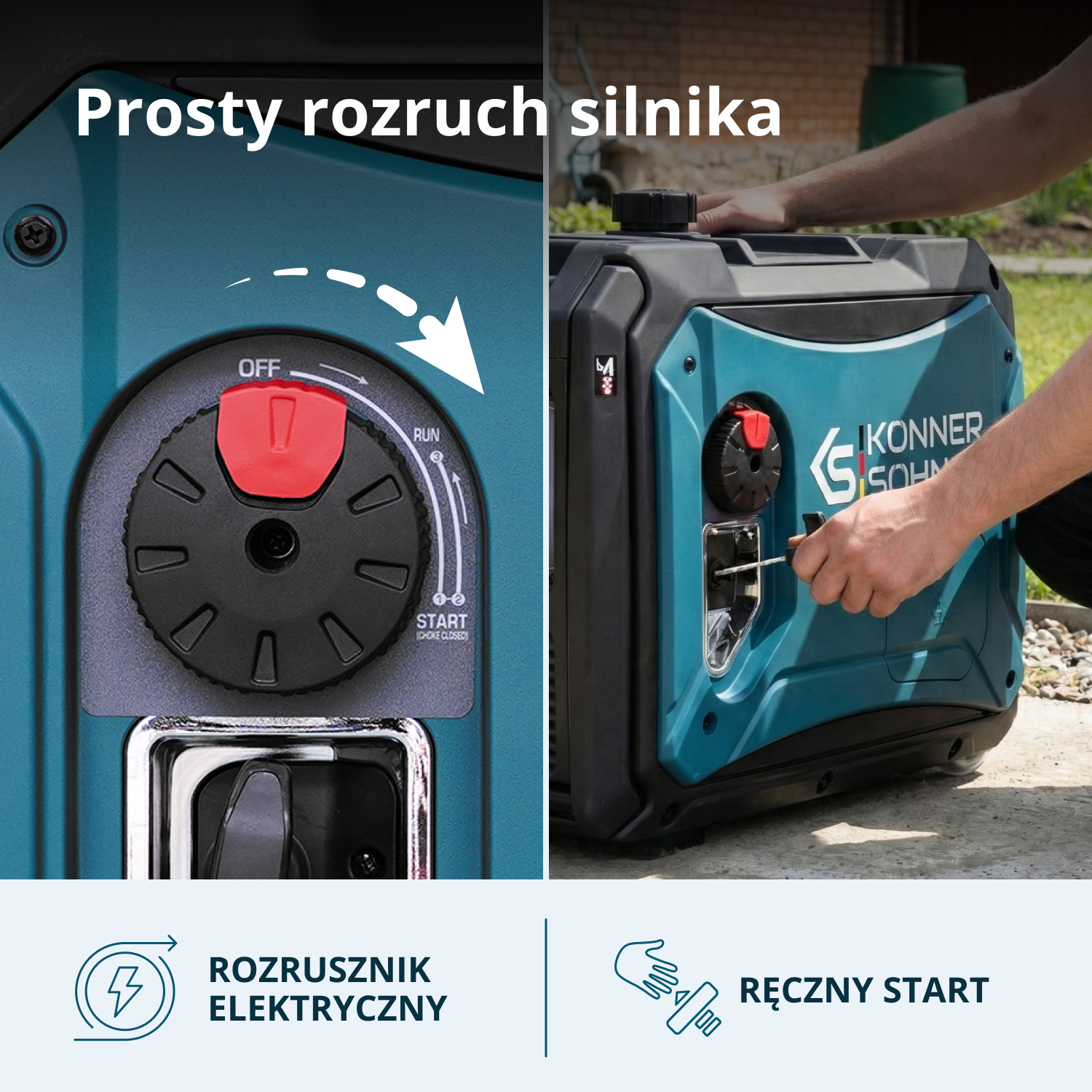 Inwerterowy generator LPG/benzyna KS 4000iEG S