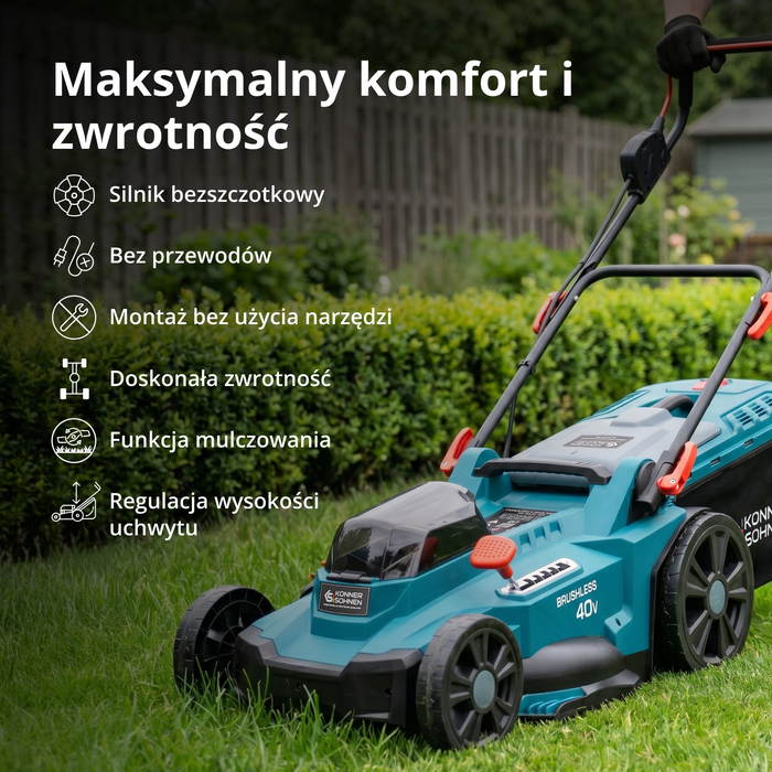 Zestaw promocyjny do pielęgnacji trawnika KS 43LM-BCT40V-SET