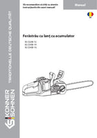 Ferăstrău cu lanț cu acumulator KS CS20V-12, KS CS40V-14, KS CS40V-16
