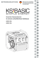 Inverter Generatoren KSB 28i, KSB 30i