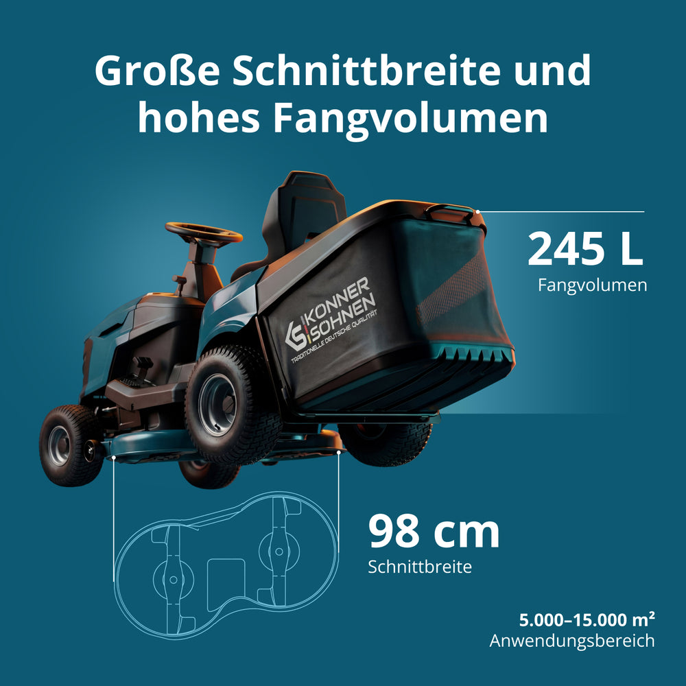 Benzin-Rasentraktor KS 98TMG-H