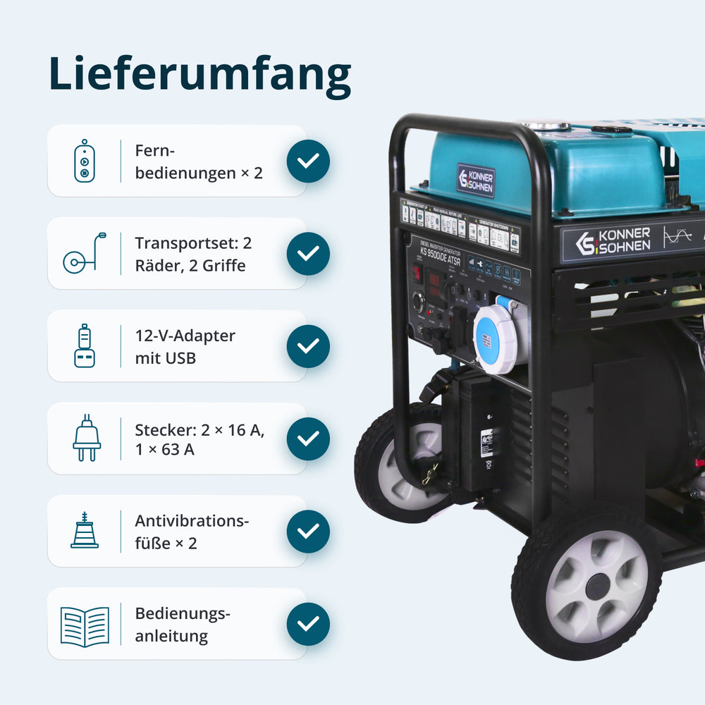 Diesel-Inverter-Generator KS 9500iDЕ ATSR