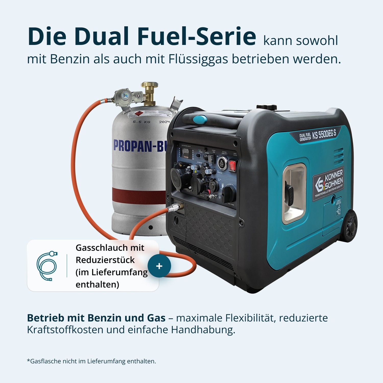 LPG/Benzin-Inverter-Generator KS 5500iEG S