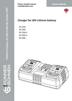 Caricabatterie per batteria al litio 20V KS C24A, KS C45A, KS C35A-2, KS C45A-2, KS C90A