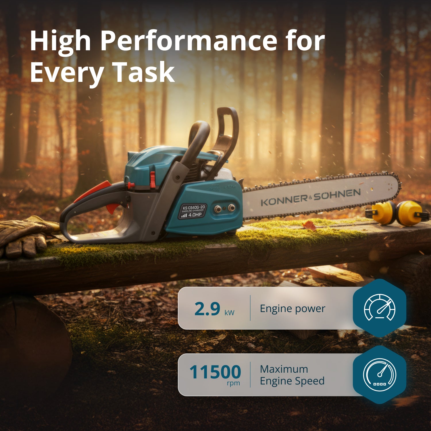 Gasoline chainsaw KS CS40G-20