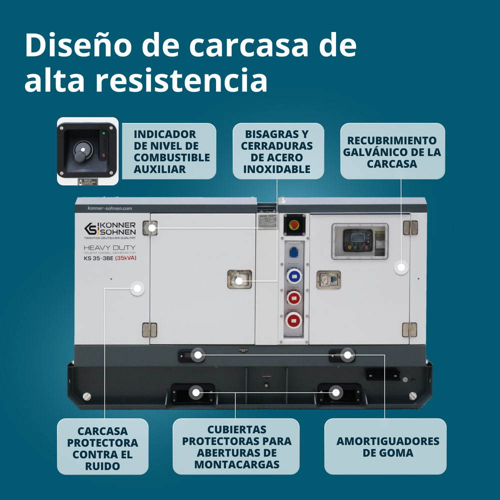 Generador diésel trifásico KS 35-3BE