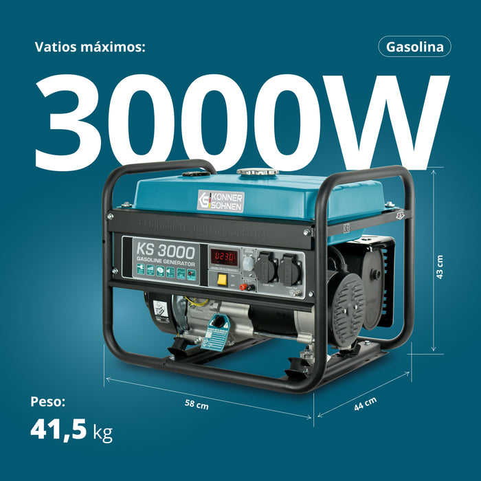 Generador de gasolina "Könner & Söhnen" KS 3000
