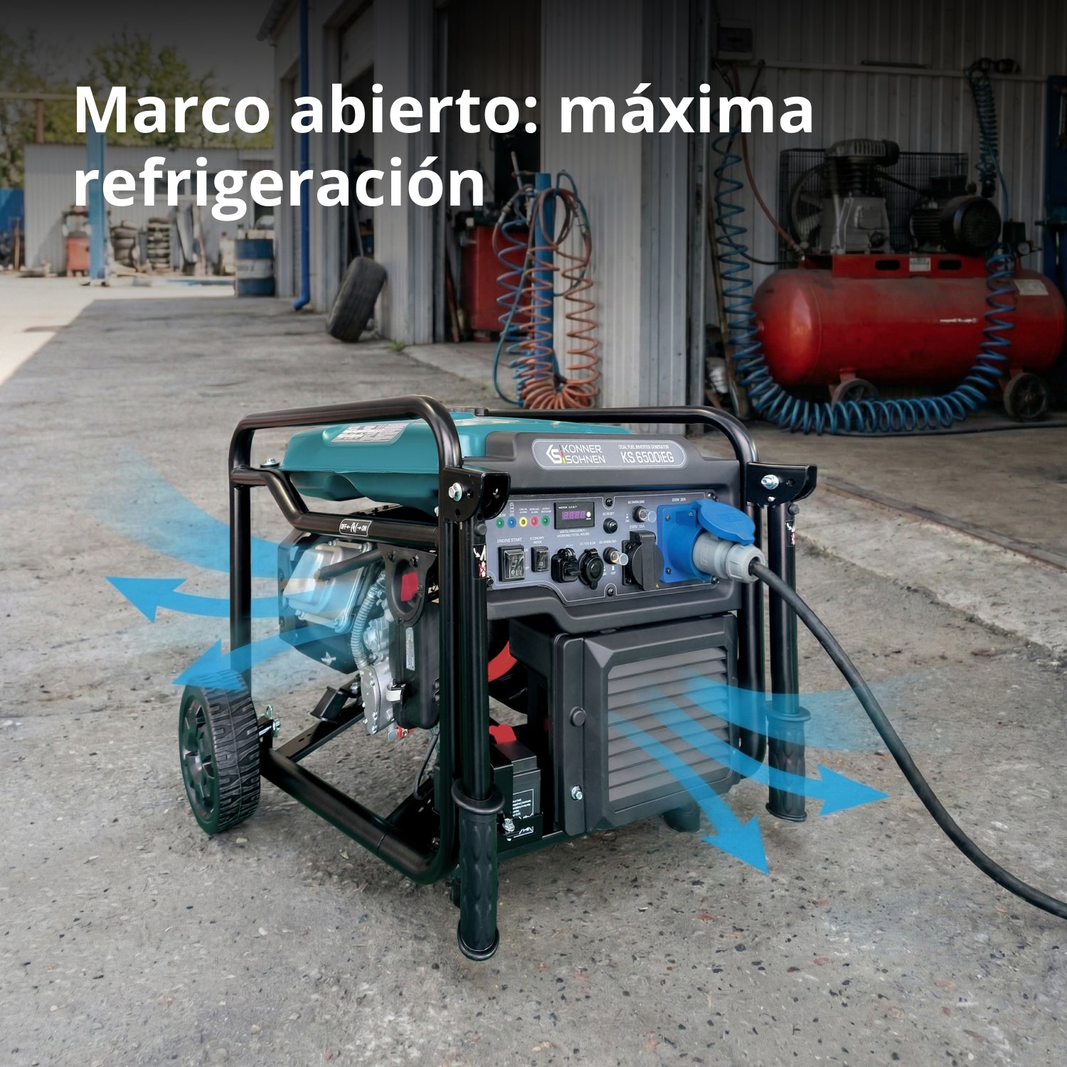 Generador Inverter KS 6500iEG (Gasolina/Gas)