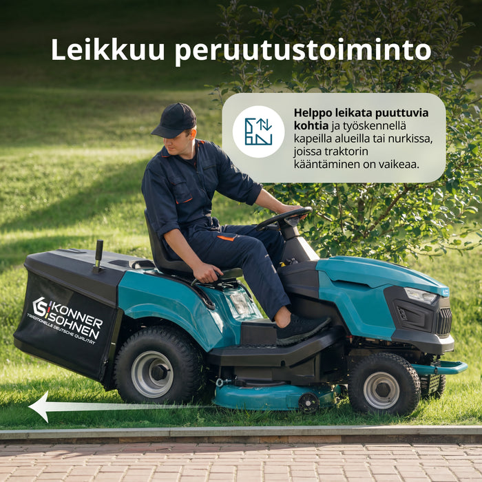 Bensiinikäyttöinen Traktoriruohonleikkuri KS 98TMG-H