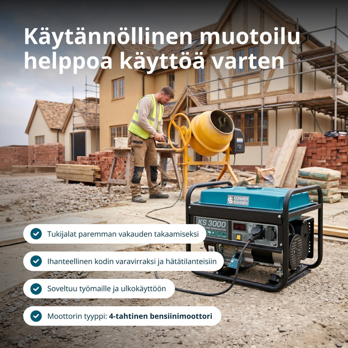 Bensiinikäyttöinen generaattori 'Könner & Söhnen' KS 3000