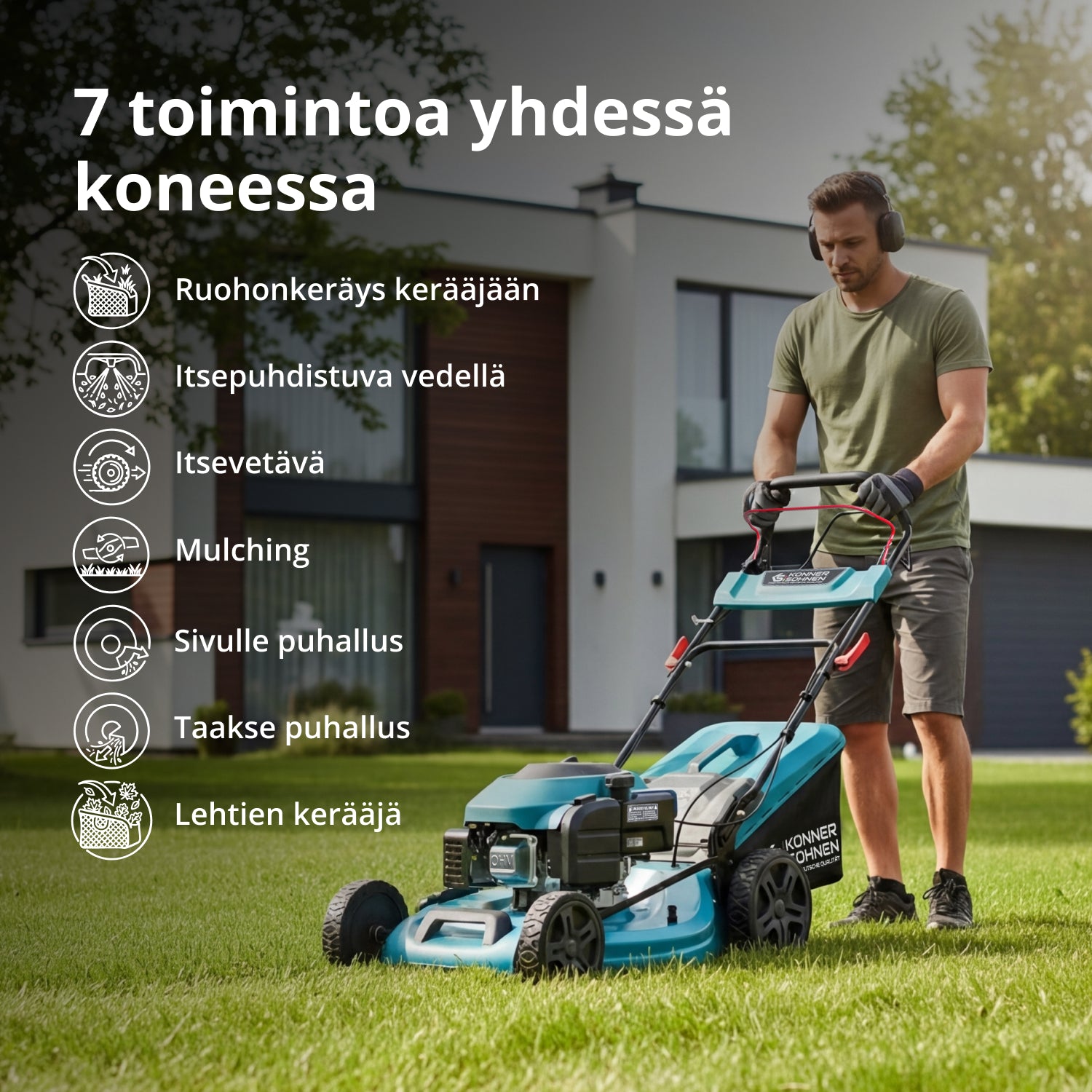 Bensiinikäyttöinen ruohonleikkuri KS 56LMG-SP