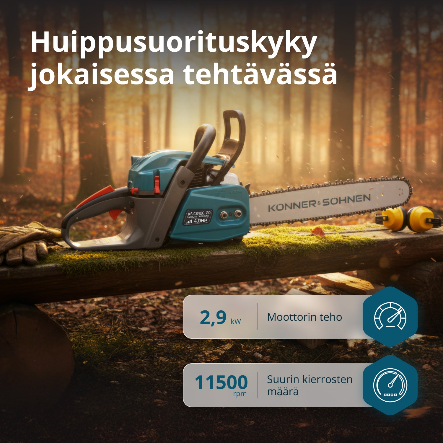 Bensiiniketjusaha KS CS40G-20