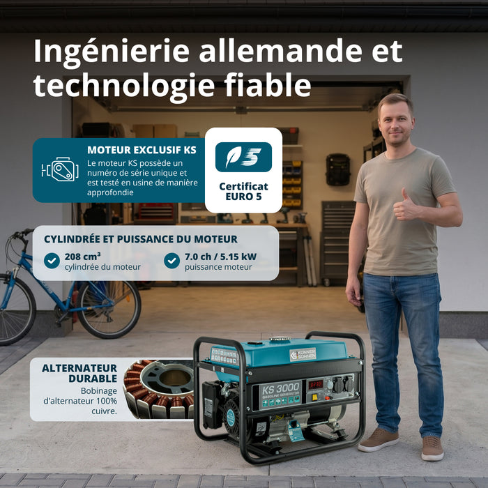Groupe électrogène à essence "Könner & Söhnen" KS 3000