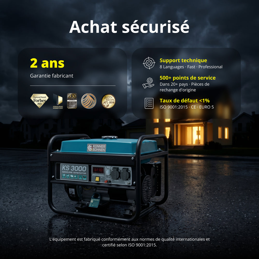 Groupe électrogène à essence "Könner & Söhnen" KS 3000