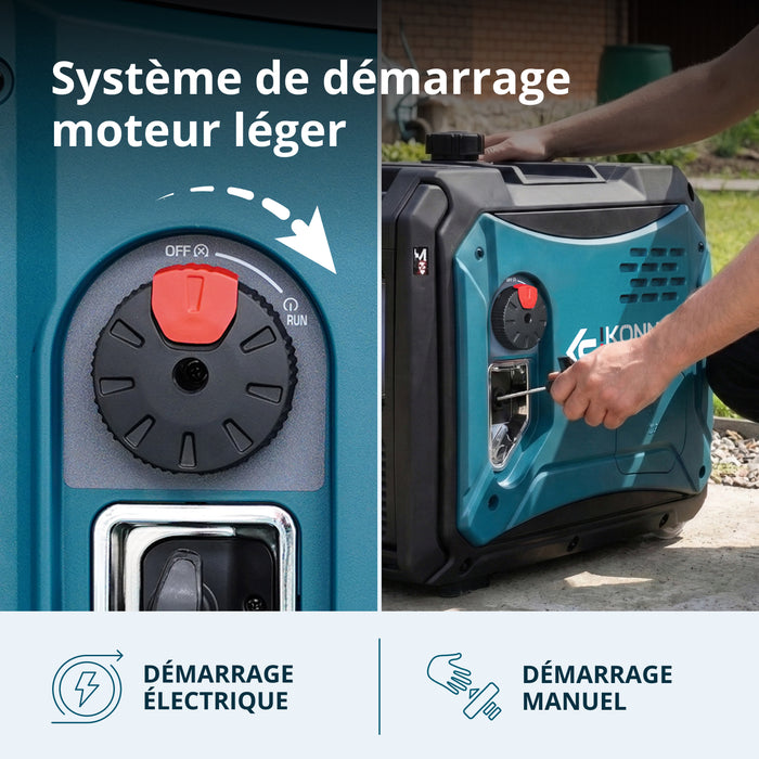 Groupe électrogène-onduleur dans la boîte anti-bruit KS 6000iE S