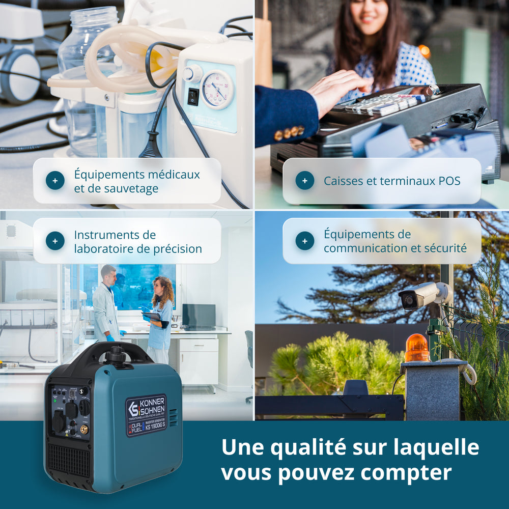 Groupe électrogène Inverter (gaz/essence) KS 1900iG S (Reconditionné – État excellent)