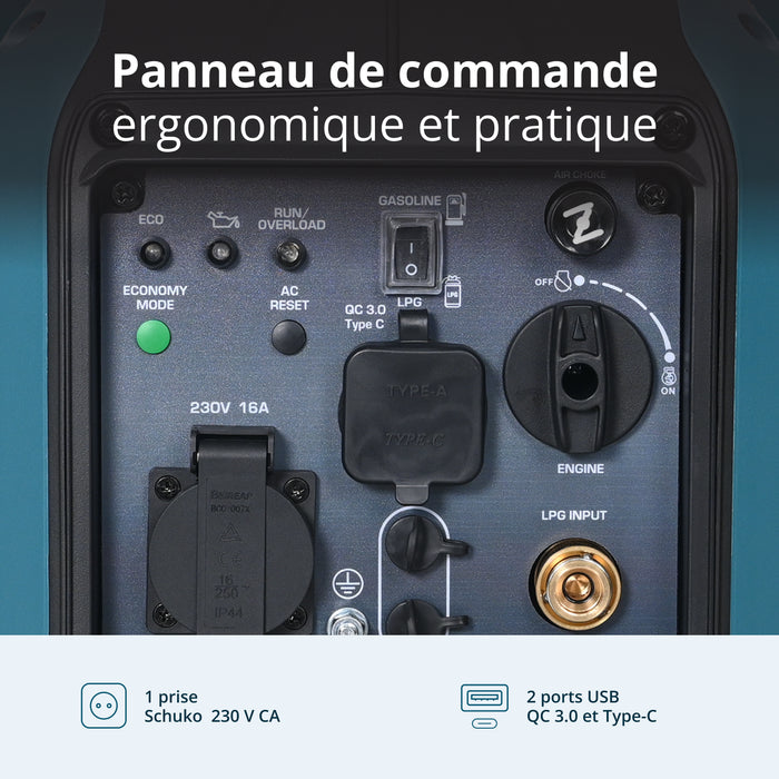Groupe électrogène Inverter (gaz/essence) KS 1900iG S (Reconditionné – État excellent)