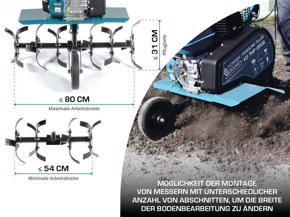 Бензинов култиватор KS 7HP-850A
