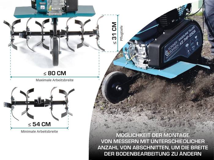 Бензинов култиватор KS 7HP-850A