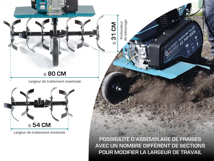 Motobineuse à essence KS 7HP-850A