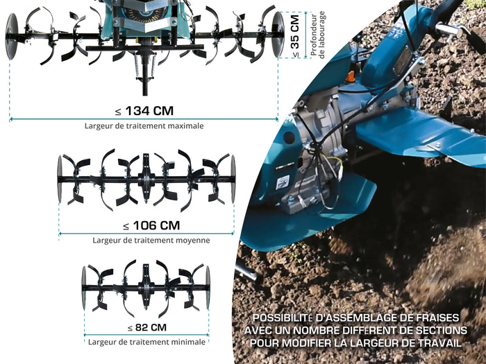 Мotoculteur à essence KS 9HP-1350G-3 (400)