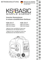Inverter Generatoren in einem schalldichten Gehäuse KSB 22i S, KSB 33i S