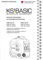 Invertorová elektrocentrála v odhlučněném krytu KSB 22i S, KSB 33i S