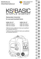 Generator invertor în carcasă izolată fonic KSB 22i S, KSB 33i S 