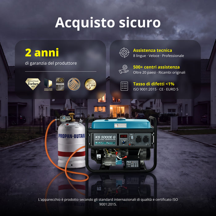 Γεννήτρια LPG/Βενζίνης «Könner & Söhnen» KS 5000E G