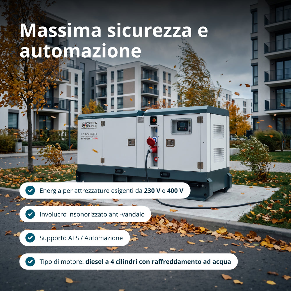 Třífázová dieselová elektrárna KS 72-3BE