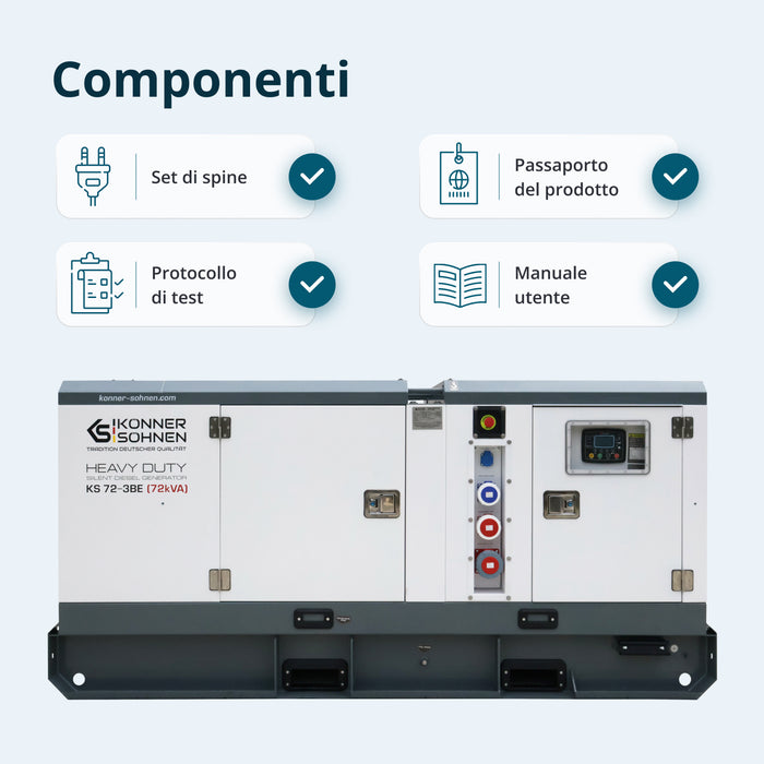 Třífázová dieselová elektrárna KS 72-3BE