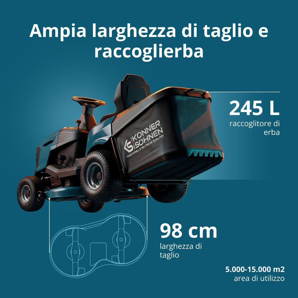 Benzinski traktor kosačica KS 98TMG-H