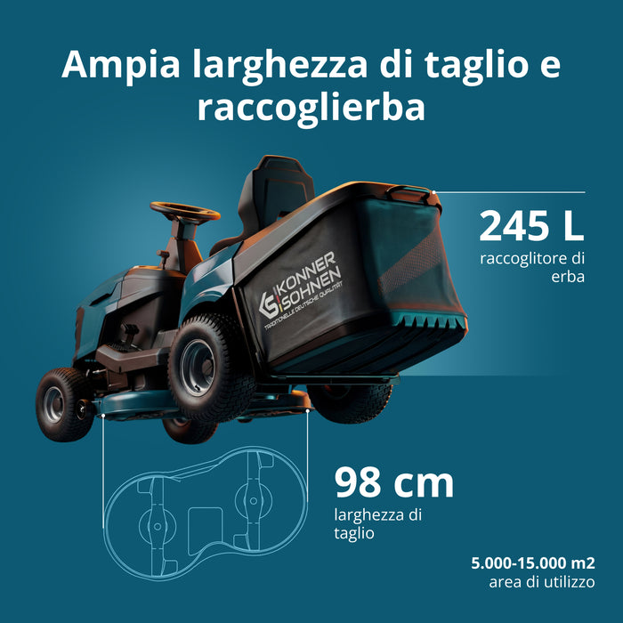 Benzinski traktor kosačica KS 98TMG-H