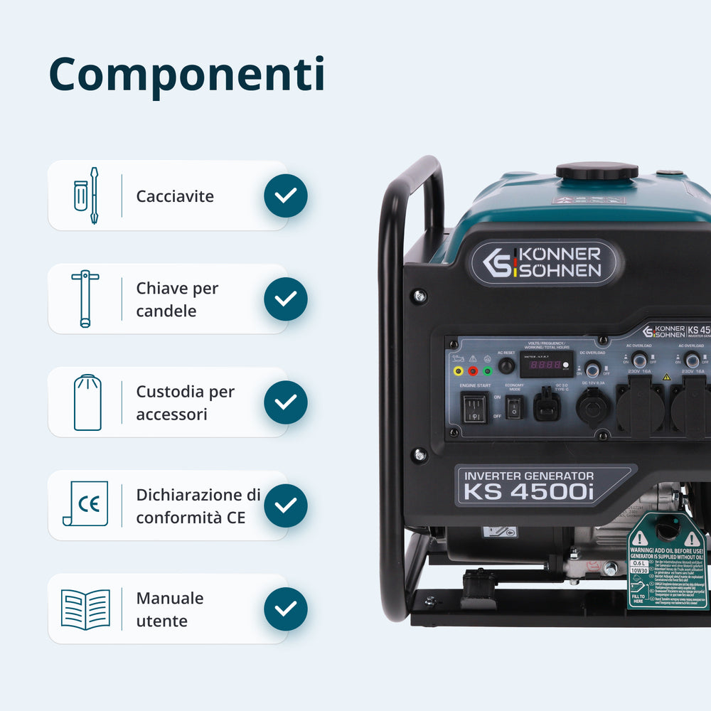 Invertorový generátor KS 4500i