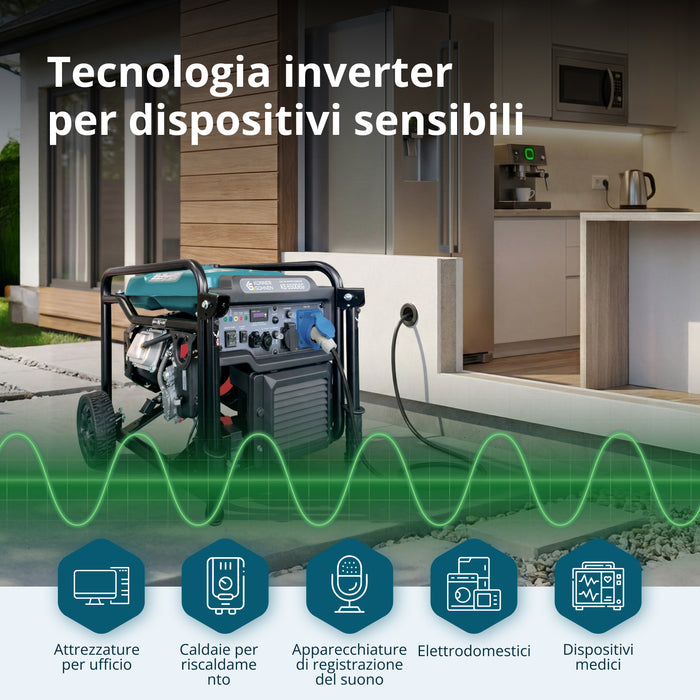 Dubbelt Bränsle Invertergenerator KS 6500iEG