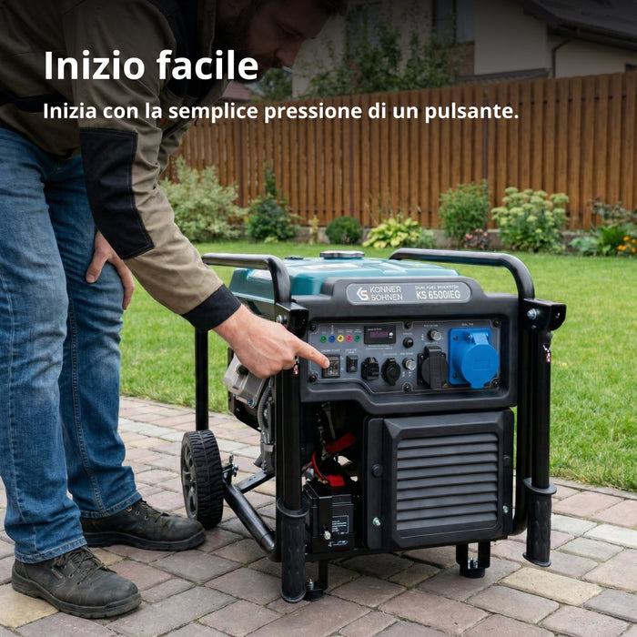 Dubbelt Bränsle Invertergenerator KS 6500iEG