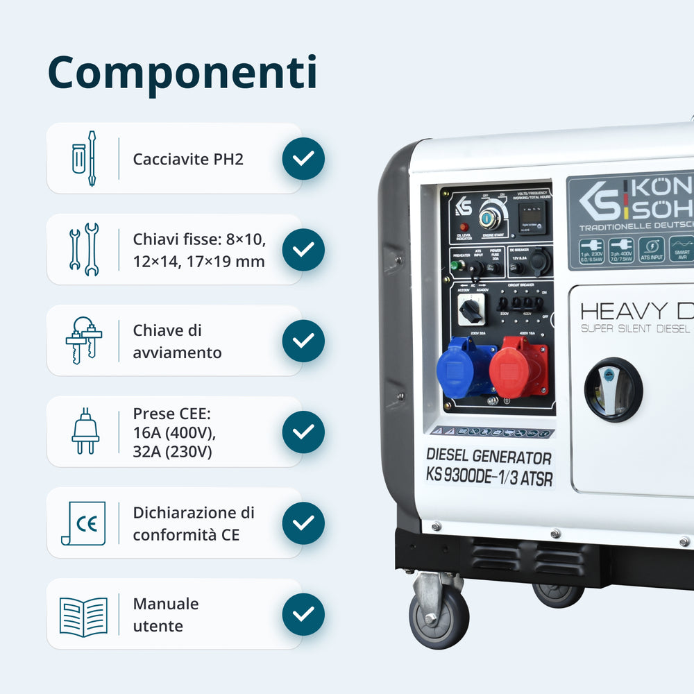 Дизелов генератор „Könner & Söhnen“ KS 9300DE-1/3 ATSR (EURO V)