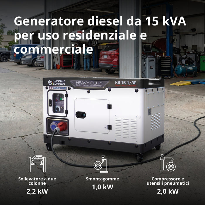 Дизелов генератор KS 16-1/3E