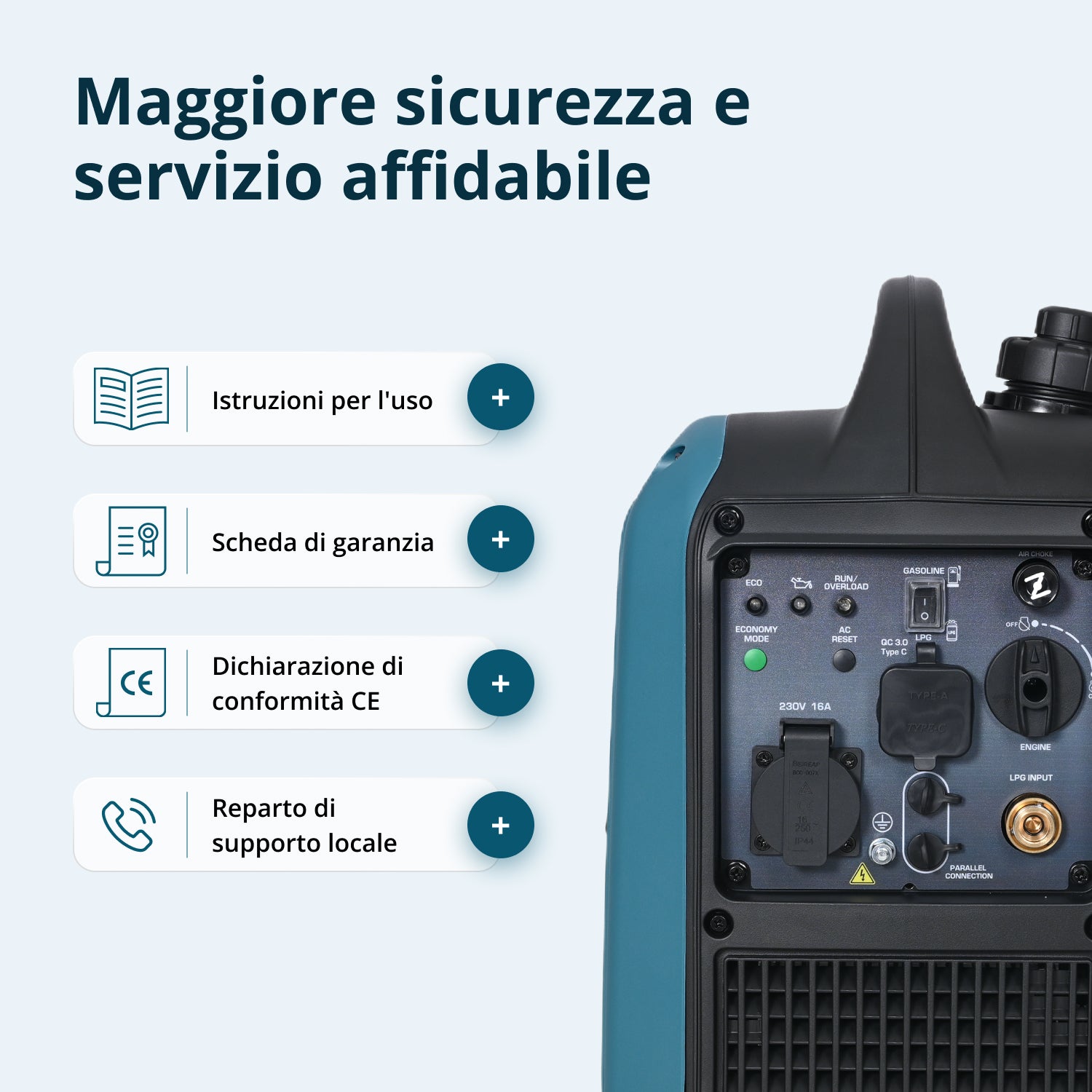 Generatore inverter (GPL/benzina) KS 1900iG S