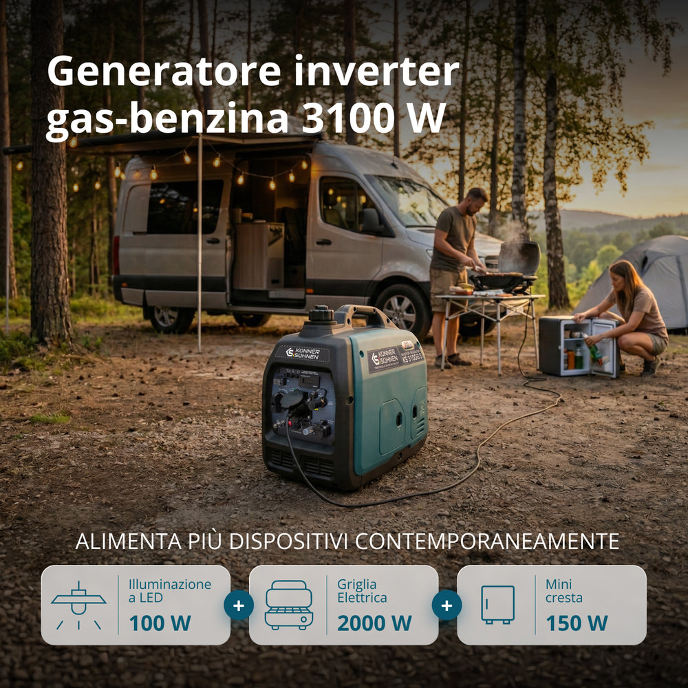 gerador inversor a GPL/gasolina KS 3100iG S