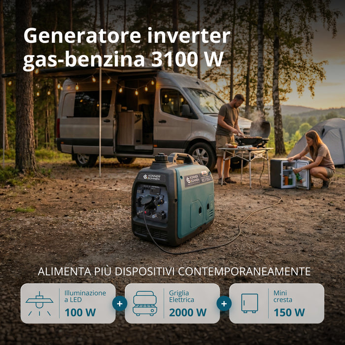 gerador inversor a GPL/gasolina KS 3100iG S