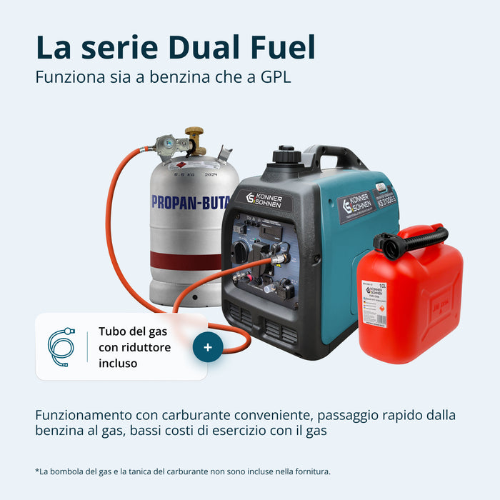 gerador inversor a GPL/gasolina KS 3100iG S