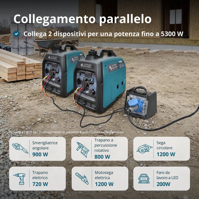 gerador inversor a GPL/gasolina KS 3100iG S