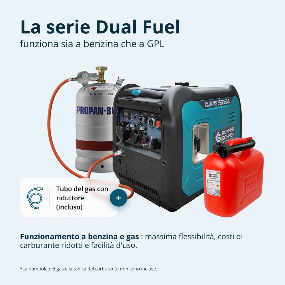 LPG/benzinski invertorski generator KS 5500iEG S