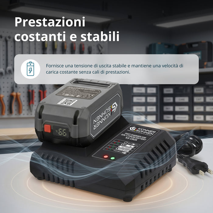 Brzi punjač za 20V litijumsku bateriju KS C90A