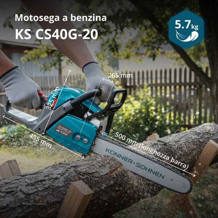 Benzinska motorna testera KS CS40G-20