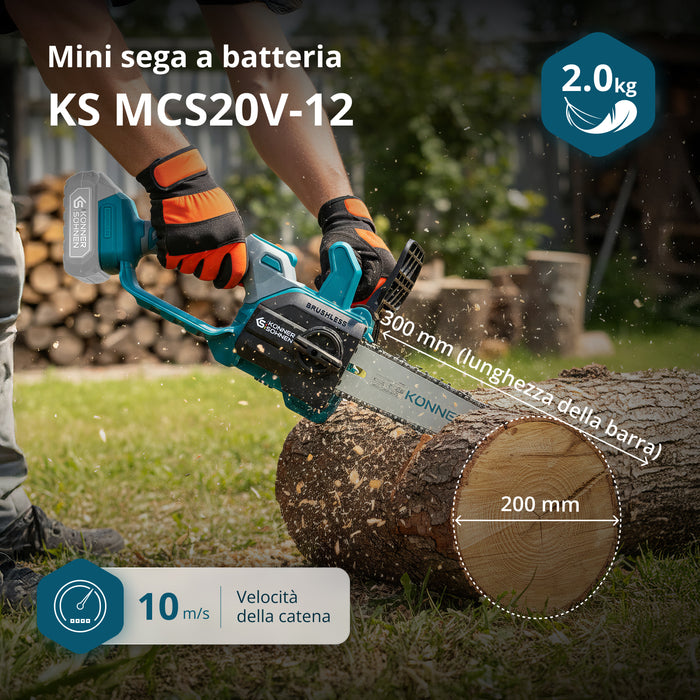 Акумулаторен Мини Верижен Трион KS MCS20V-12